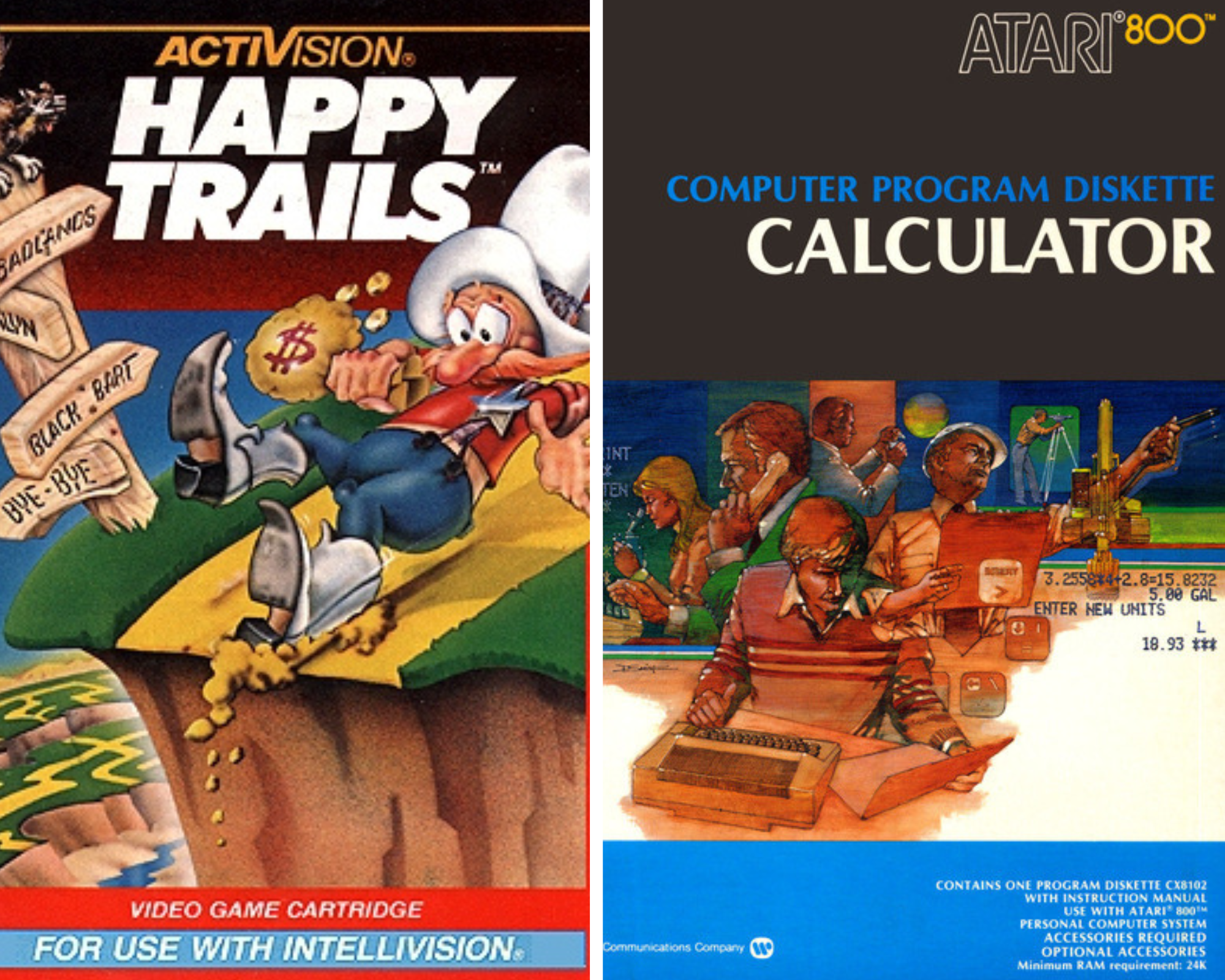 Capa do jogo Happy Trails e Calculator